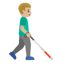 👨🏼‍🦯‍➡️