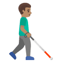 👨🏽‍🦯‍➡️