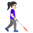 👩🏻‍🦯‍➡️