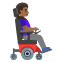 👩🏾‍🦼‍➡️