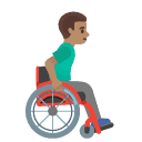 👨🏽‍🦽‍➡️