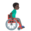 👨🏿‍🦽‍➡️