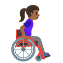 👩🏾‍🦽‍➡️